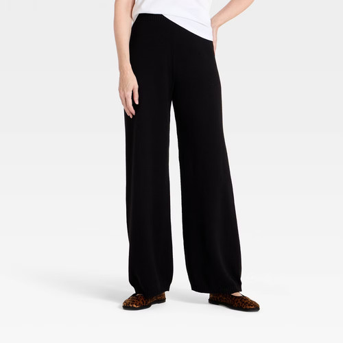 Women wide leg sweatpants - leg,