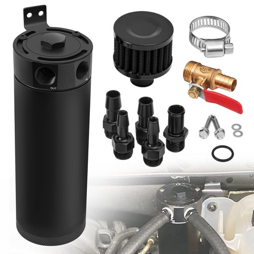 Universal aluminum oil catch - oil,