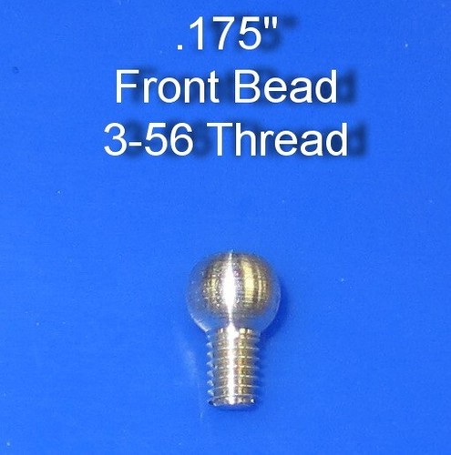 Silver shotgun bead 175 - shotgun,