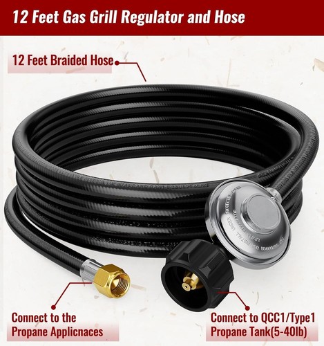 12ft propane hose - 12ft,